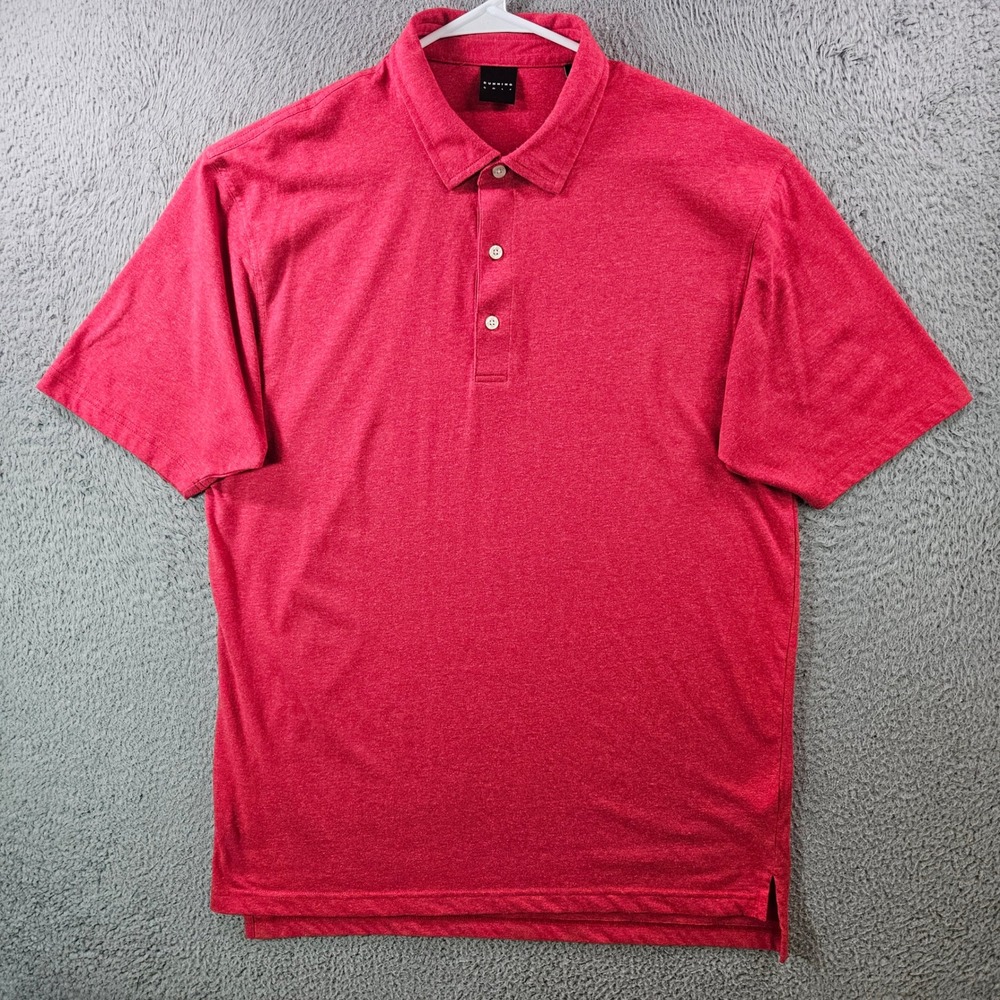 DUNNING GOLF Red‎ Polo Shirt Men's XL Short Sleeve Performance